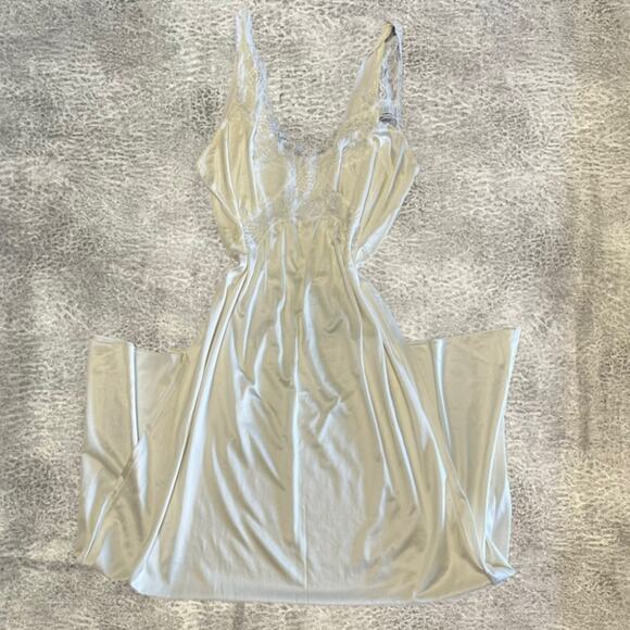 Vintage Lace Maxi Slip Dress - Picture 1 of 5
